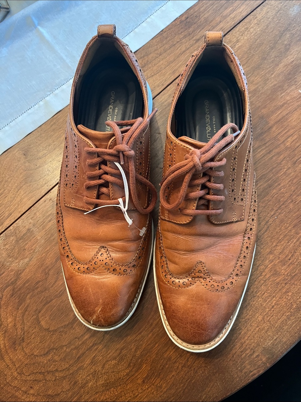 Cole Haan Brown Leather Wingtip Derbys